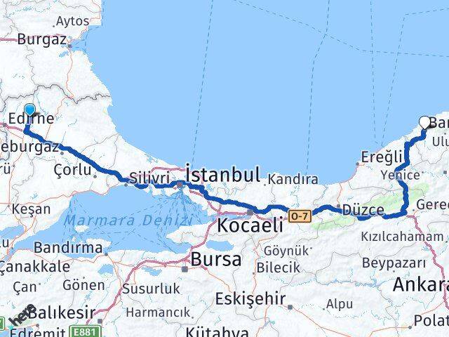 Süloğlu Bartın Arası Kaç Km - Yol Tarifi
