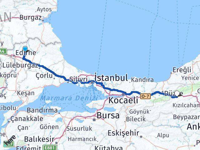 Süloğlu Bolu Arası Kaç Km - Yol Tarifi