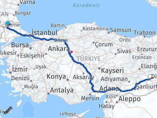 Süloğlu Diyarbakır Arası Kaç Km - Yol Tarifi