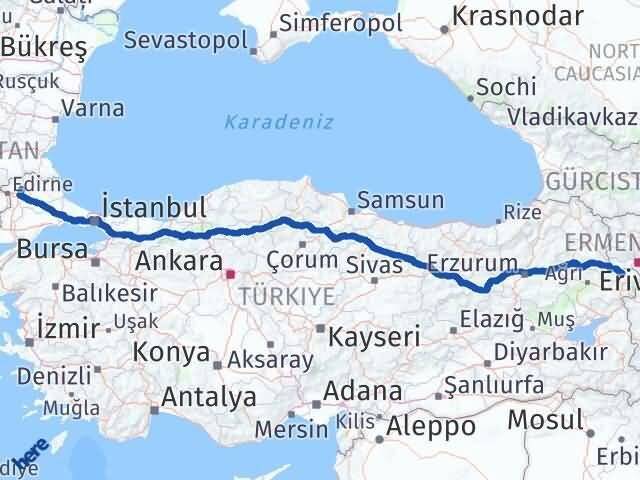 Süloğlu Iğdır Arası Kaç Km - Yol Tarifi
