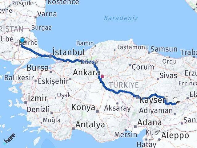 Süloğlu Malatya Arası Kaç Km - Yol Tarifi