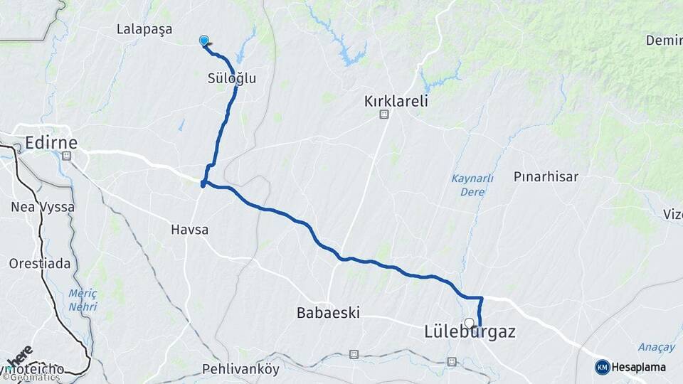 Sülecik Lüleburgaz Arası Kaç Km - Yol Tarifi