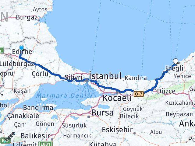 Süloğlu Zonguldak Arası Kaç Km - Yol Tarifi