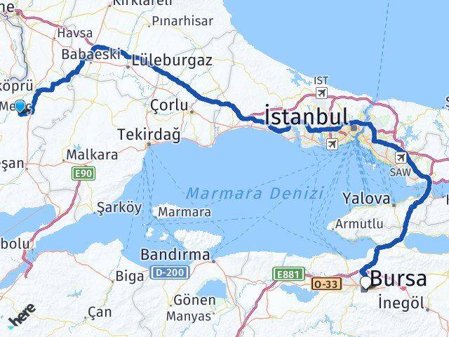Kurtbey Bursa Arası Kaç Km - Yol Tarifi