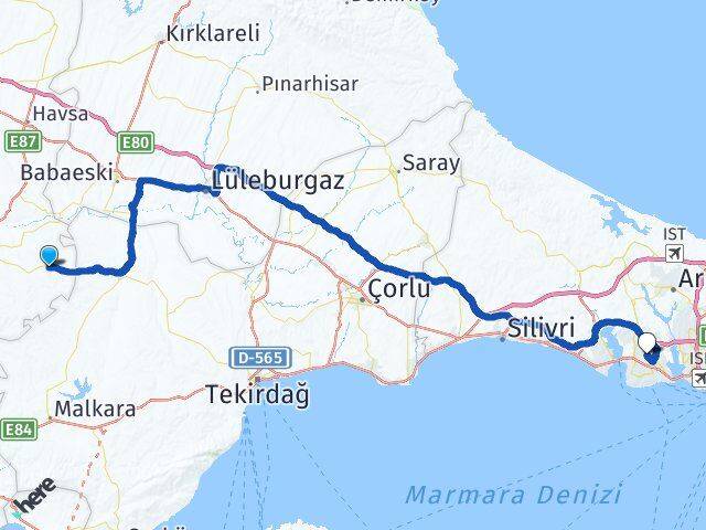Sipahi Esenyurt Arası Kaç Km - Yol Tarifi