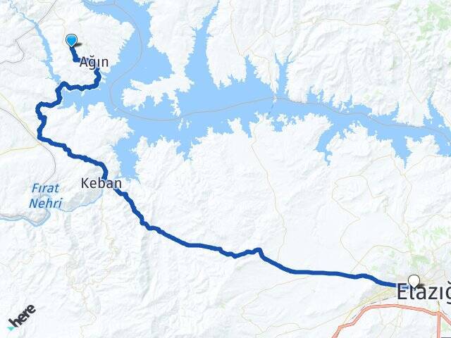 Başpınar Elazığ Otogarı Arası Kaç Km - Yol Tarifi