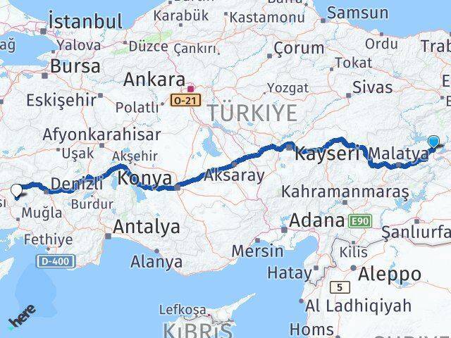 Elazığ Bozdoğan Arası Kaç Km - Yol Tarifi