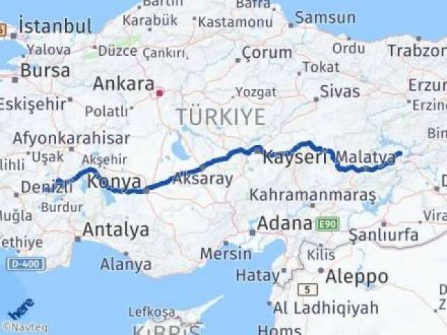 Elazığ Dazkırı Afyonkarahisar Arası Kaç Km - Yol Haritası