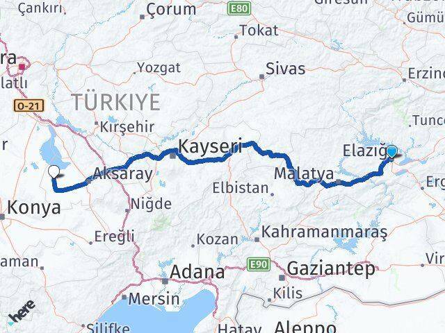 Elazığ Eskil Arası Kaç Km - Yol Tarifi