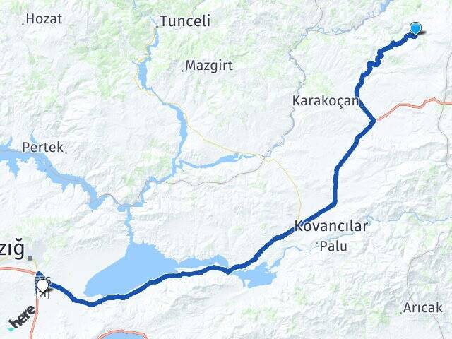 Yeşilbelen Elazığ Havalimanı Arası Kaç Km - Yol Tarifi