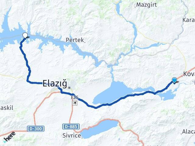 Beşpınar Çemişgezek Feribot İskelesi Arası Kaç Km - Yol Tarifi