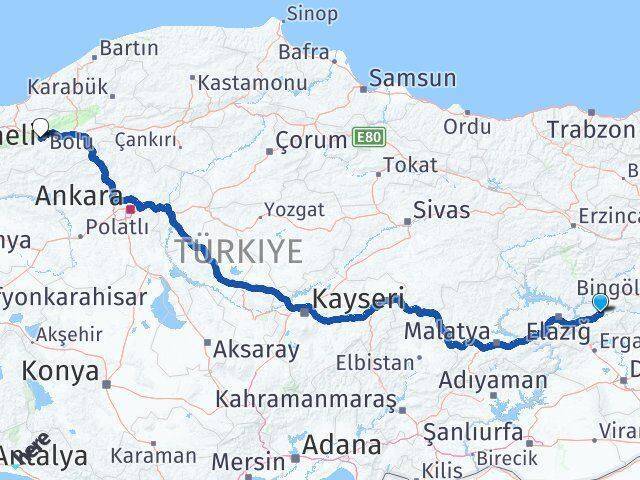 Çay Başı Abant İzzet Baysal Üniversitesi Arası Kaç Km - Yol Tarifi