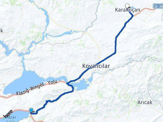 Gezin Karakoçan Arası Kaç Km - Yol Tarifi