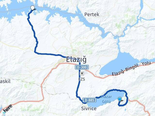 Hatunköy Çemişgezek Feribot İskelesi Arası Kaç Km - Yol Tarifi