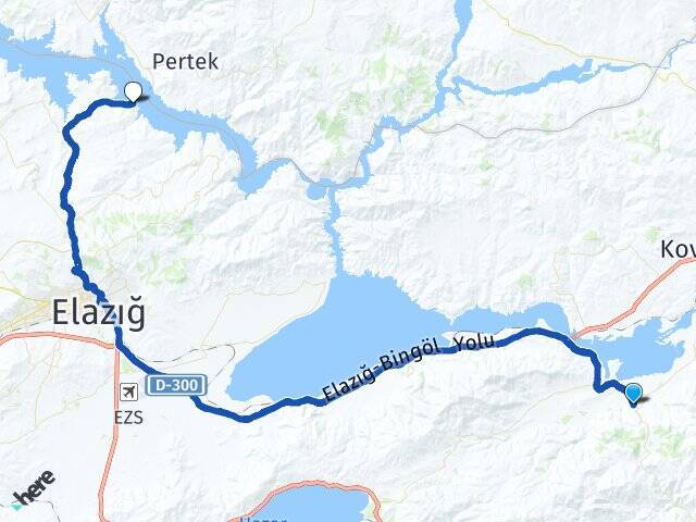 Baltaşı Elazığ Pertek Feribot İskelesi Arası Kaç Km - Yol Tarifi