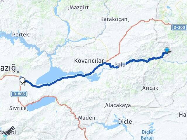 Beydoğan Elazığ Havalimanı Arası Kaç Km - Yol Tarifi