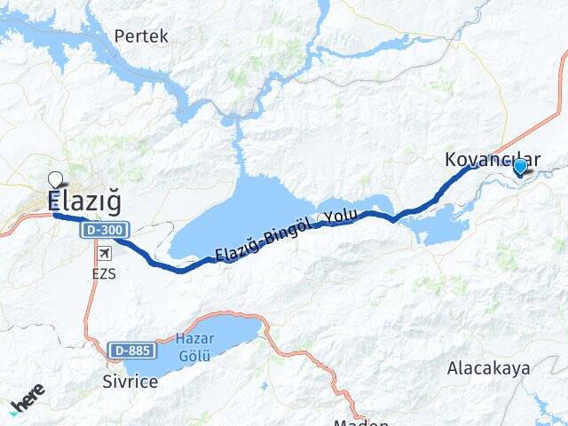 Esentepe Fırat Üniversitesi Arası Kaç Km - Yol Tarifi