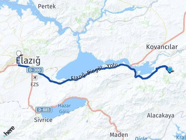 Karataş Fırat Üniversitesi Arası Kaç Km - Yol Tarifi
