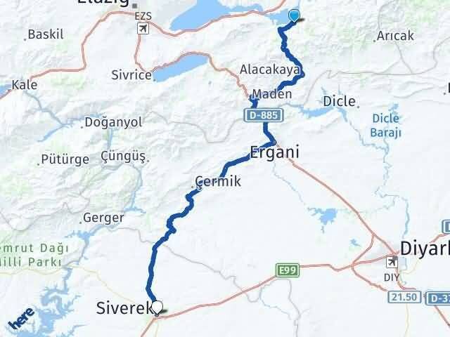 Keklikdere Siverek Arası Kaç Km - Yol Tarifi