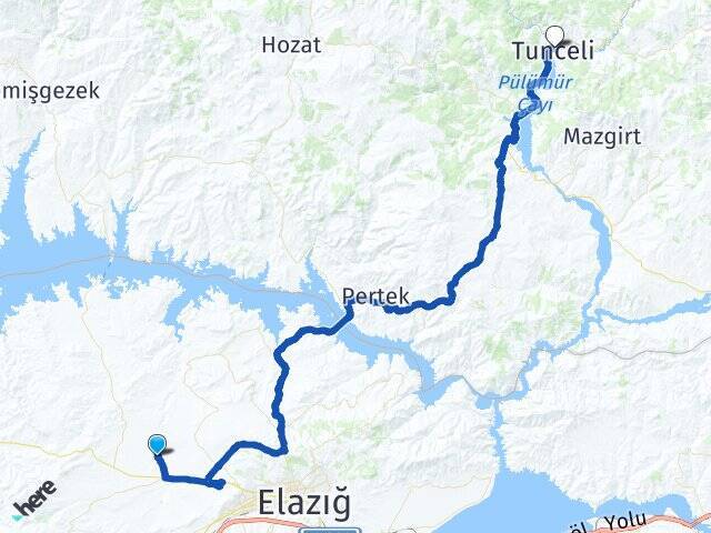 Pelteköy Tunceli Arası Kaç Km - Yol Tarifi