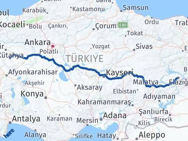 Elazığ Seyitgazi Arası Kaç Km - Yol Tarifi