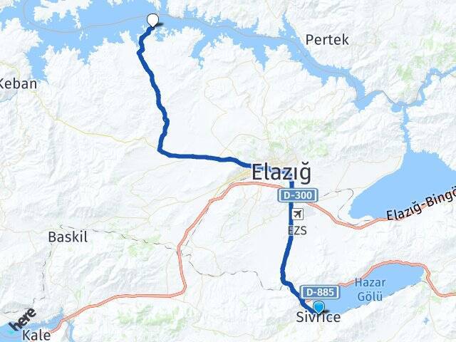 Gölbaşı Çemişgezek Feribot İskelesi Arası Kaç Km - Yol Tarifi