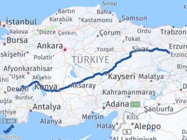 Erzincan Dazkırı Afyonkarahisar Arası Kaç Km - Yol Haritası