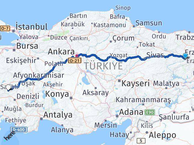 Erzincan Sarıgöl Arası Kaç Km - Yol Tarifi