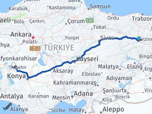Erzincan Tuzlukçu Arası Kaç Km - Yol Tarifi
