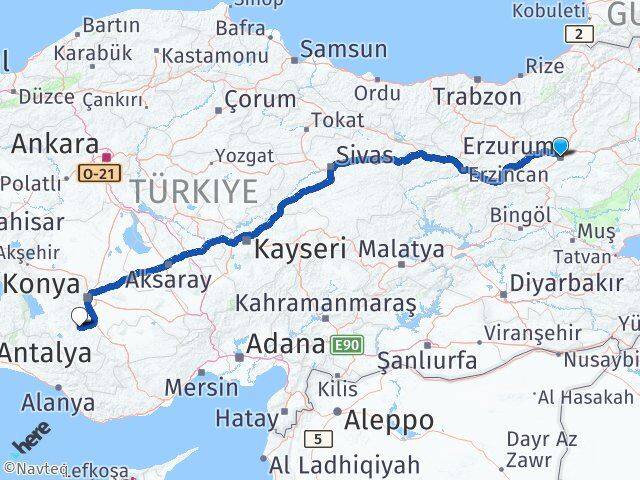 Erzurum Akören Arası Kaç Km - Yol Tarifi