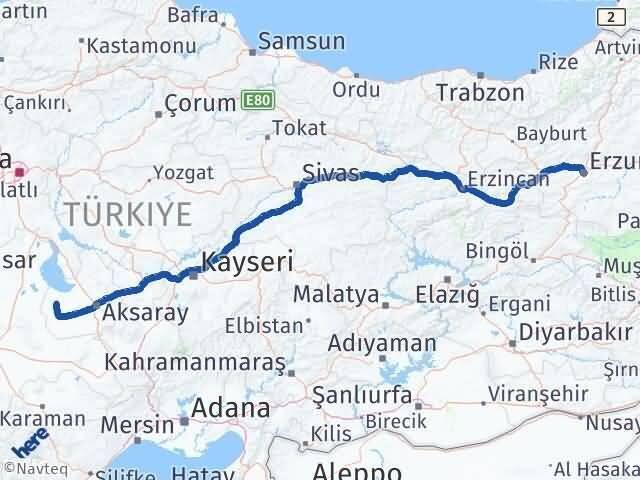 Erzurum Eskil Arası Kaç Km - Yol Tarifi