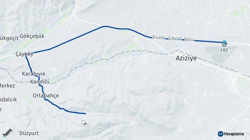 Erzurum Havalimanı Palandöken Arası Kaç Km - Yol Tarifi
