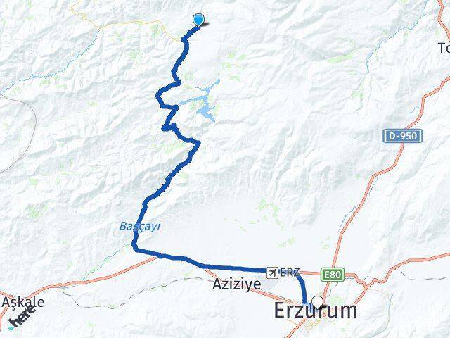 İncesu Erzurum Arası Kaç Km - Yol Tarifi