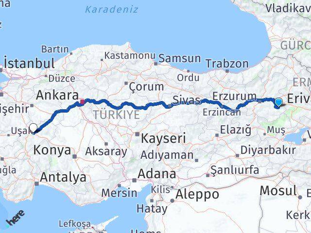 Karayazı Afyonkarahisar Arası Kaç Km - Yol Tarifi