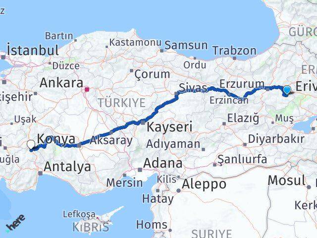 Karayazı Burdur Arası Kaç Km - Yol Tarifi