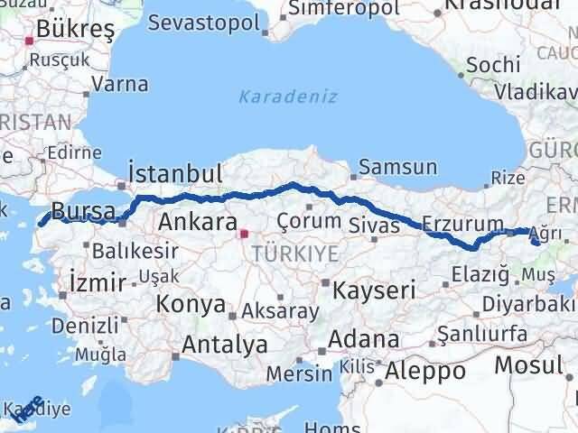 Karayazı Çanakkale Arası Kaç Km - Yol Tarifi