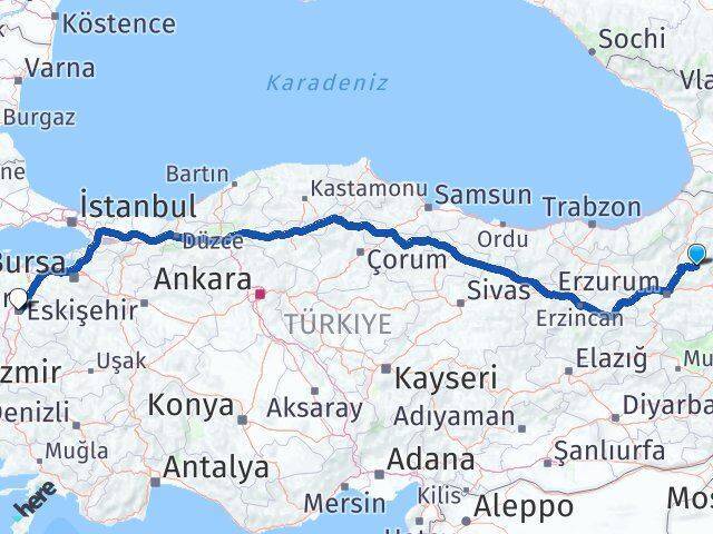 Narman Balıkesir Arası Kaç Km - Yol Tarifi