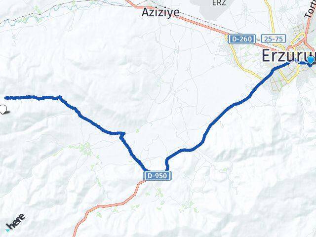 Abdurrahman Gazi Palandöken Arası Kaç Km - Yol Tarifi