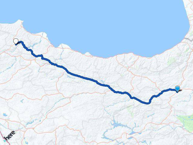 Erzurum Saraydüzü Sinop Arası Kaç Km - Yol Haritası