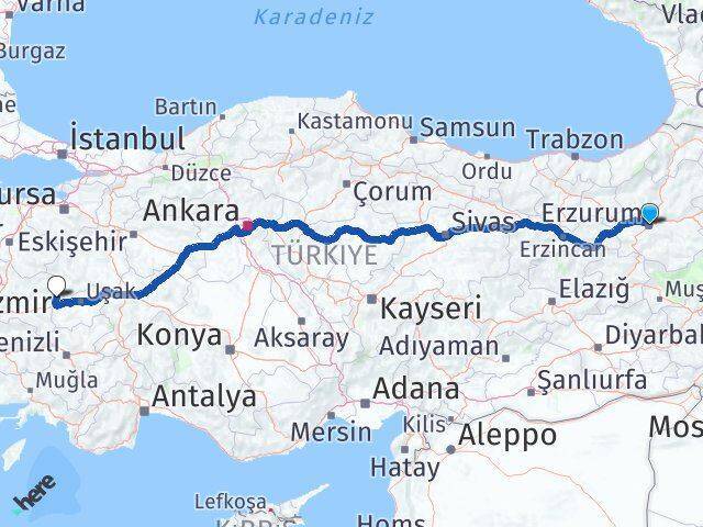 Erzurum Selendi Arası Kaç Km - Yol Tarifi