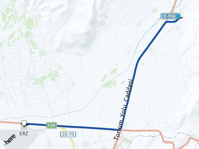 Dumlu Erzurum Havalimanı Arası Kaç Km - Yol Tarifi