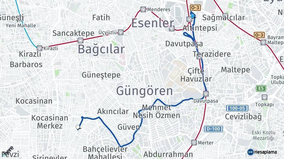 Esenler Otogarı Soğanlı Arası Kaç Km - Yol Tarifi