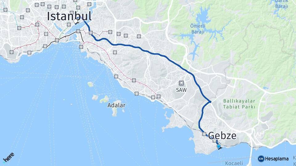 Eskihisar Feribot İskelesi Beşiktaş Arası Kaç Km - Yol Tarifi
