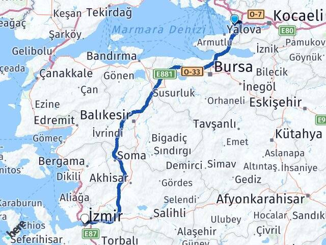 Eskihisar Feribot İskelesi İzmir Arası Kaç Km - Yol Tarifi