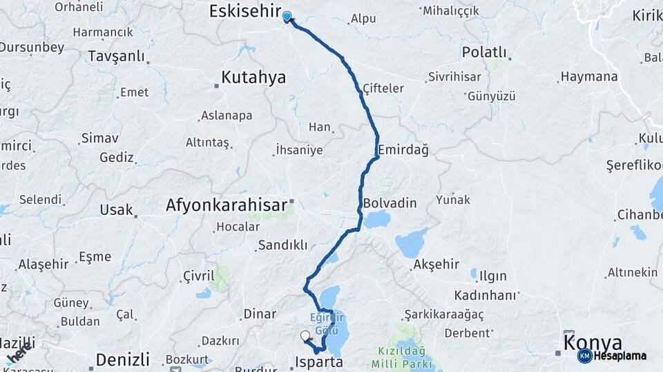 Eskişehir Atabey Arası Kaç Km - Yol Tarifi
