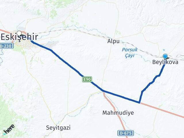 Yunus Emre Eskişehir Tren Garı Arası Kaç Km - Yol Tarifi