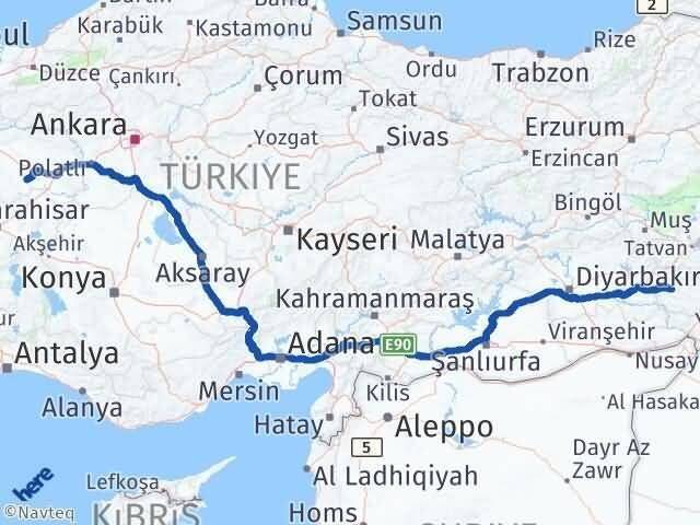 Eskişehir Çifteler Siirt Arası Kaç Km - Yol Haritası