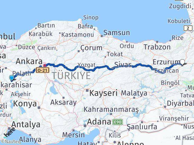 Han Erzurum Arası Kaç Km - Yol Tarifi