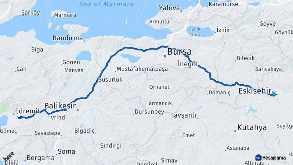 Eskişehir Havran Arası Kaç Km - Yol Tarifi