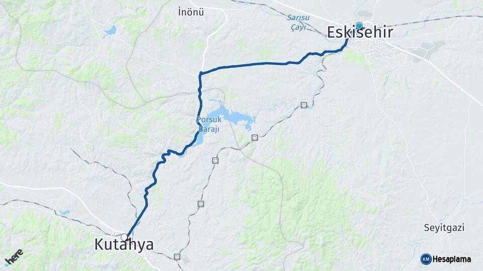 Eskişehir Kütahya Arası Kaç Km - Yol Tarifi